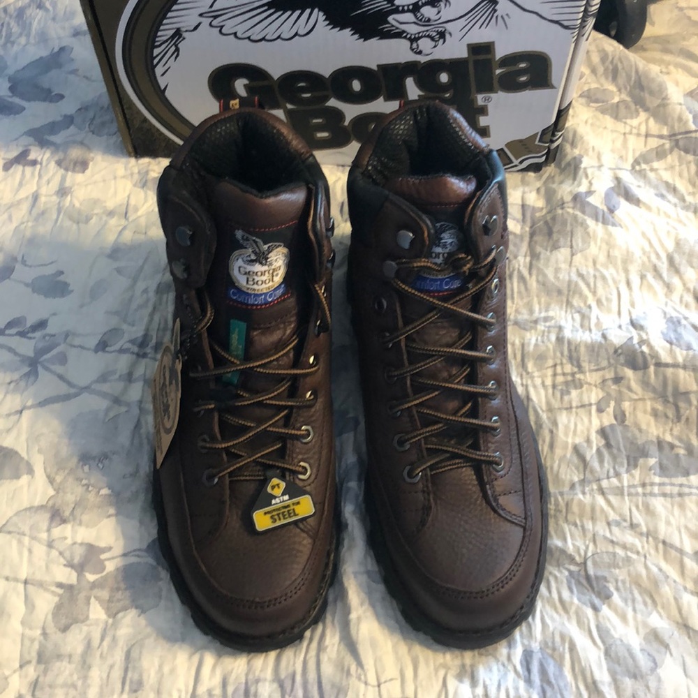 Men’s Georgia Boot Steel Toe Work Boots (9.5M)